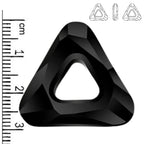 Swarovski 30mm Cosmic Triangle Pendant - Jet (1 piece)