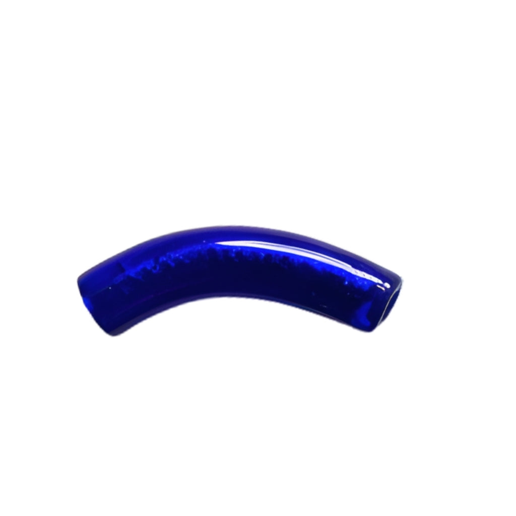 Murano Glass Curved Tube Beads – 35x7mm Handcrafted Italian Enchantment (Sold by the Piece)