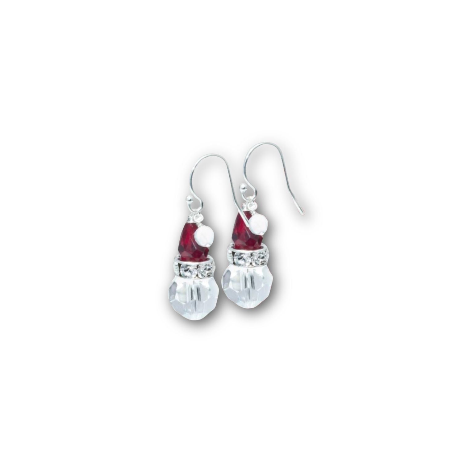 Swarovski Christmas Holiday Kits - Santa Earrings
