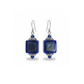 Dark Sapphire Murano Cube Earring Kit