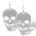 Scary Skull Halloween Earrings - New Summerween Colors! (Ready to Wear)