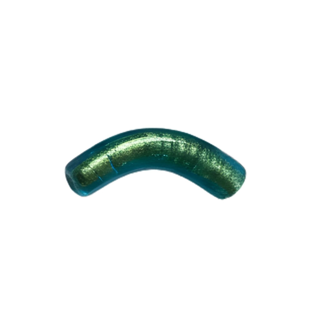 Murano Glass Curved Tube Beads – 35x7mm Handcrafted Italian Enchantment (Sold by the Piece)