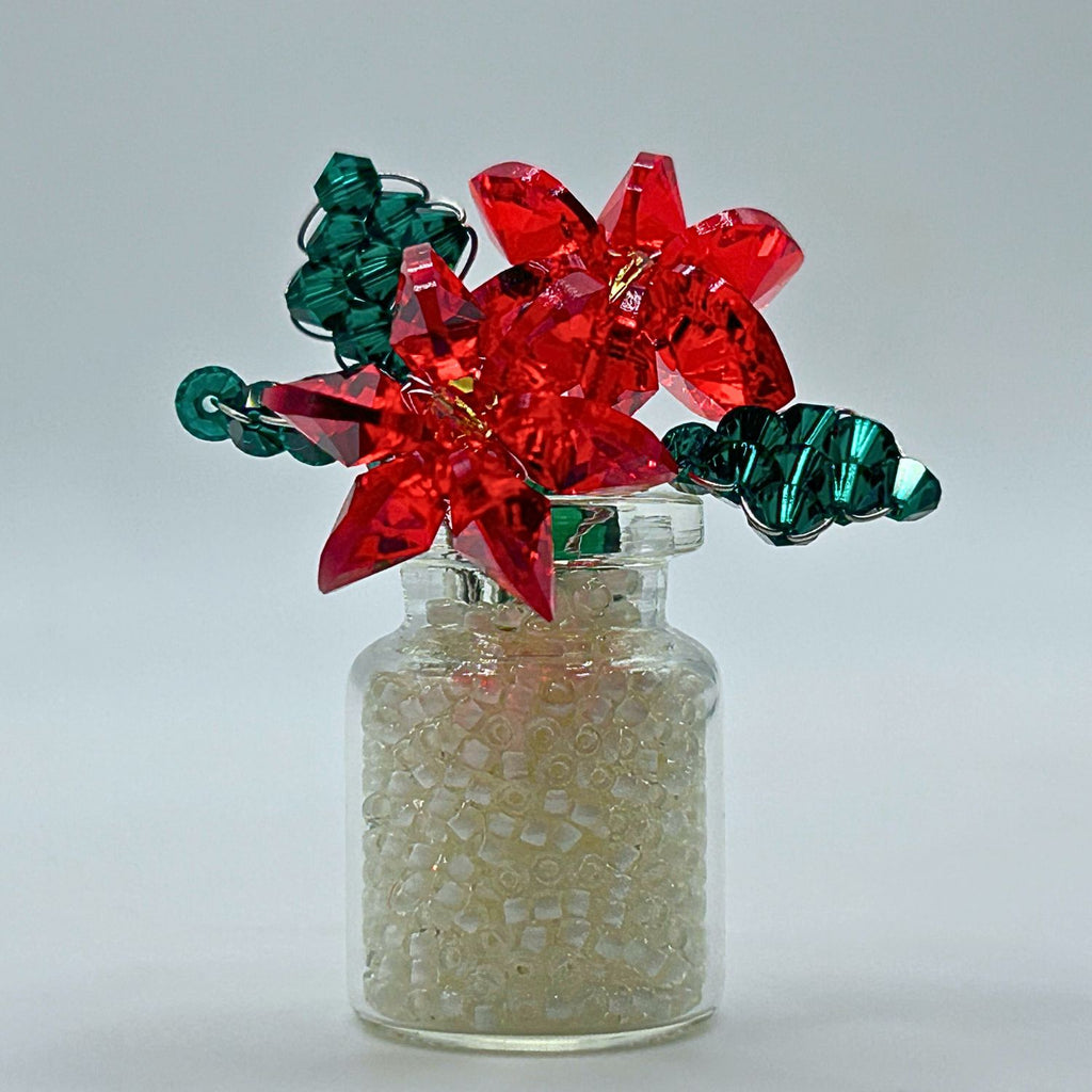 🌺 Light Siam Pretty Poinsettia Crystal Creation Kit – Blooming Holiday Sparkle!  🌺