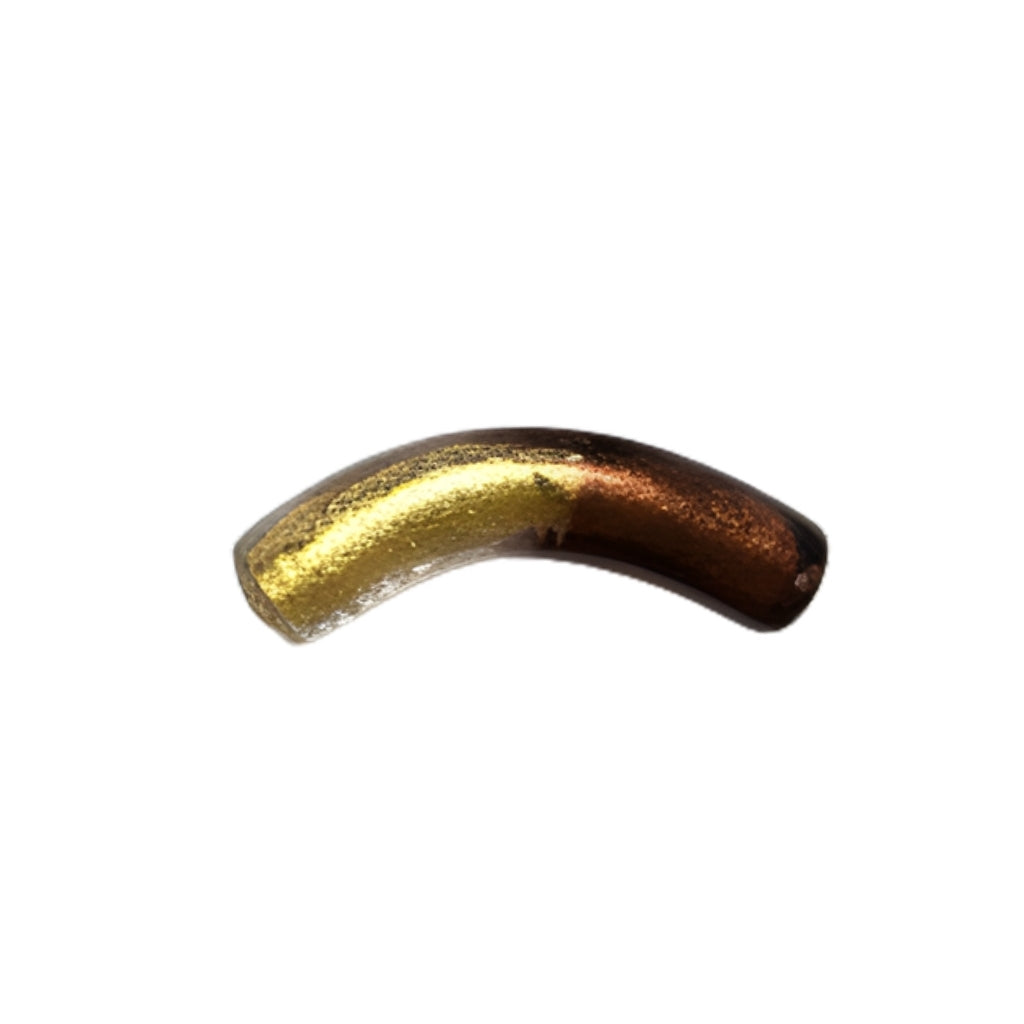 Murano Glass Curved Tube Beads – 35x7mm Handcrafted Italian Enchantment (Sold by the Piece)