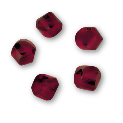 Swarovski 6mm Helix - Dark Red Coral (10 Pack)  No longer in Production