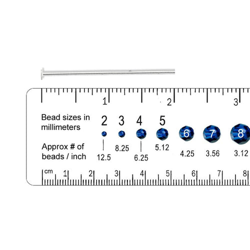 925 Sterling Silver 22ga Headpin 2" (10 Pieces)