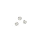 2.5mm Sterling Silver Multi-cut beads on a white background.