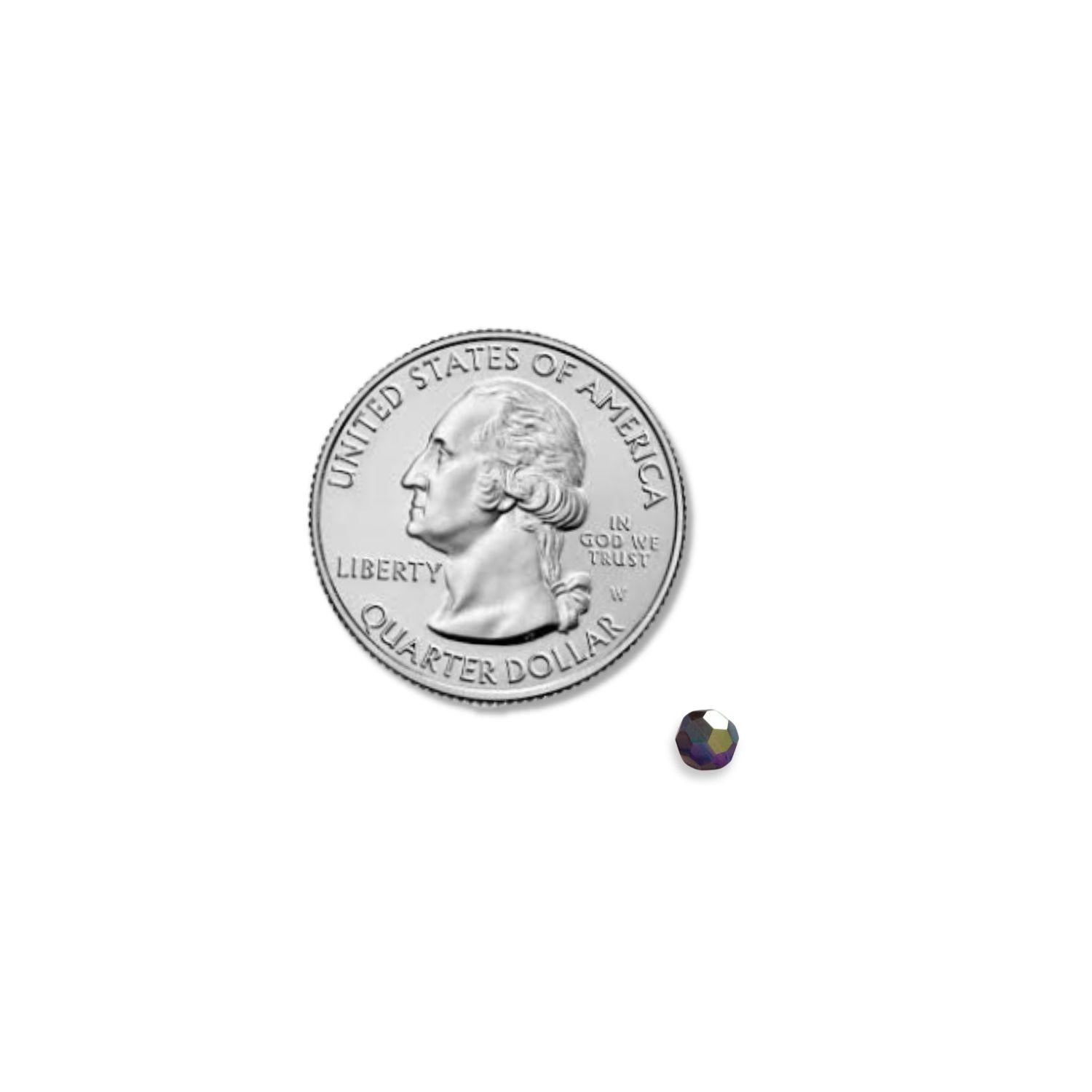Swarovski 5000 3mm Faceted Round Mocca AB (50 Beads)