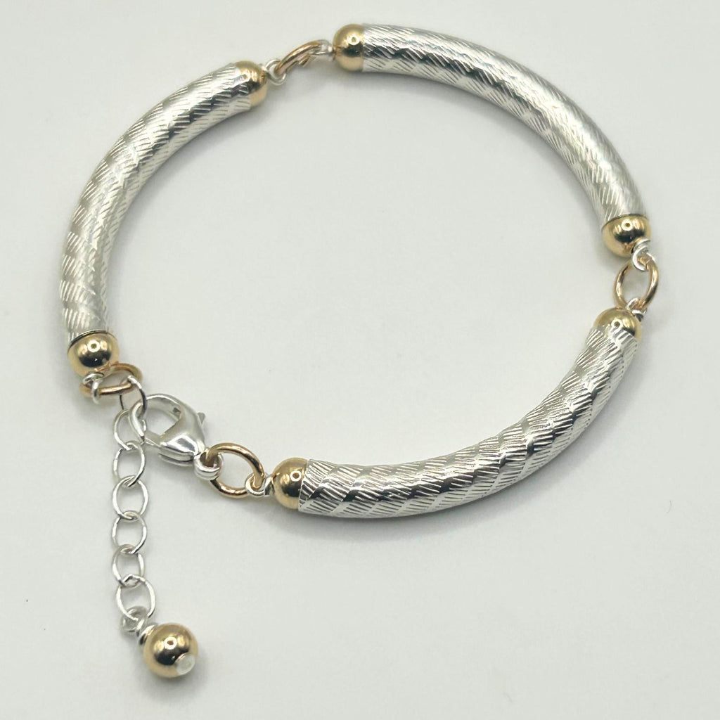 Mixed Metals Tube Bracelet Kit
