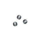 4mm Corrugated Navajo Beads on a white background.