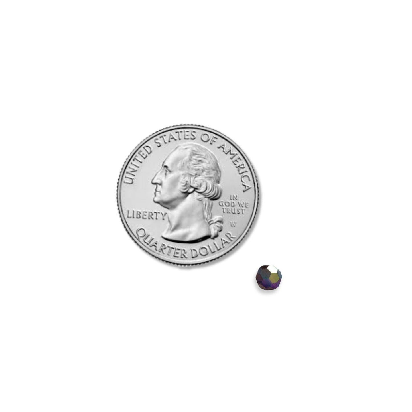 Swarovski 4mm Round - Mocca AB (10 Pack) No longer in Production