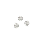 4mm Sterling Silver Multi-cut beads on a white background.