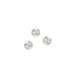 4mm Sterling Silver Multi-cut beads on a white background.