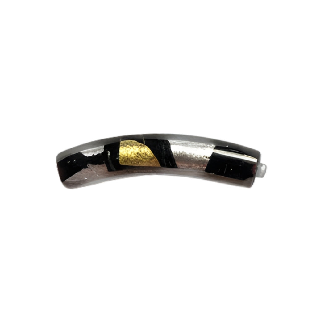 Murano Glass Curved Tube Beads – 35x7mm Handcrafted Italian Enchantment (Sold by the Piece)