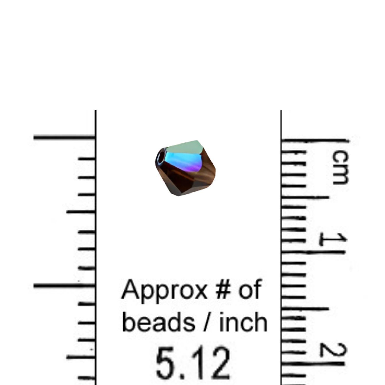 Swarovski 6mm Bicone - Mocca AB (10 Pack) XILION