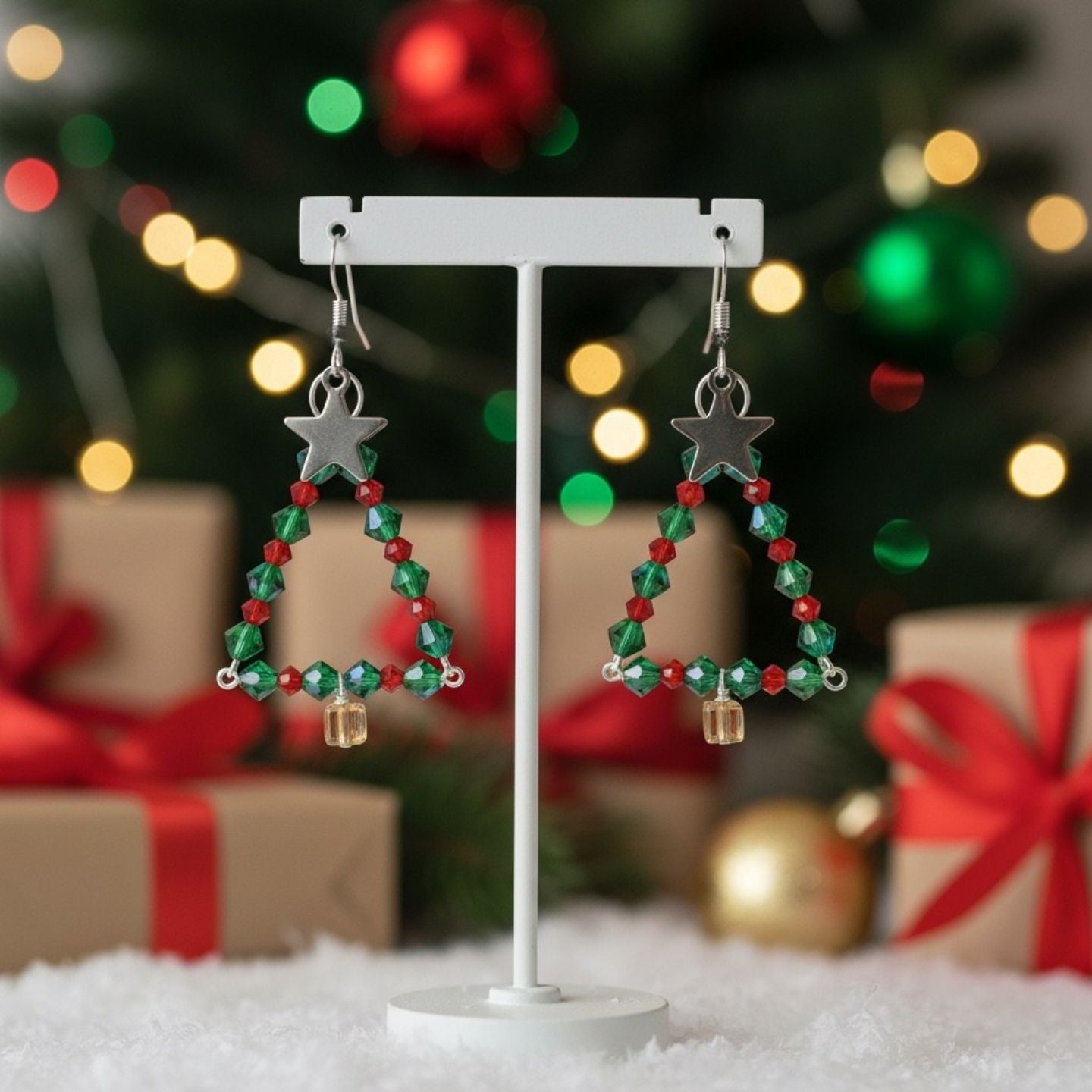 Shining Star Christmas Tree Earring Kit