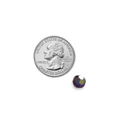 Swarovski 8mm Round - Mocca AB (10 Pack) No longer in Production