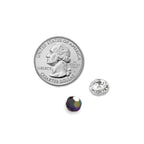 Crystal Contour Bead with Quarter and Swarovski Round