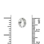 Crystal Contour Bead with Quarter