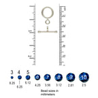 .925 Sterling Silver Round Bead Toggle - 12mm (1 Set)