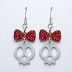 Adore-a-Bow Skull Earrings (Ready to Wear)