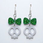 Adore-a-Bow Skull Earrings (Ready to Wear)