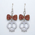 Adore-a-Bow Skull Earrings (Ready to Wear)