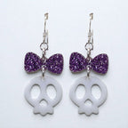 Adore-a-Bow Skull Earrings (Ready to Wear)