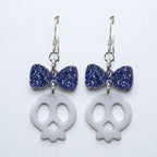 Adore-a-Bow Skull Earrings (Ready to Wear)