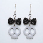 Adore-a-Bow Skull Earrings (Ready to Wear)
