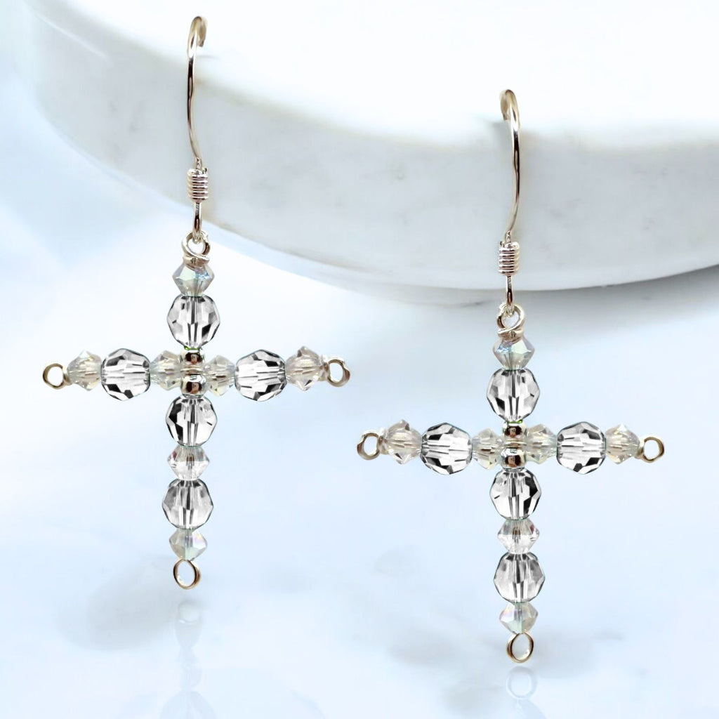 Crystal Cross Birthstone Earring Kit