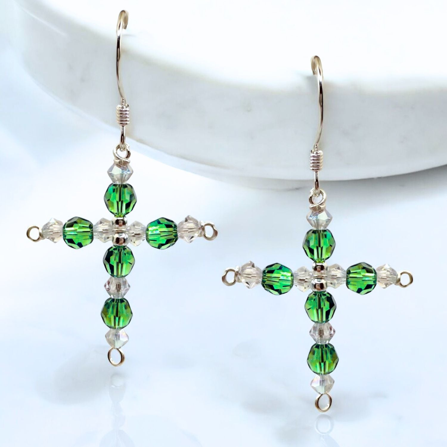 Crystal Cross Birthstone Earring Kit
