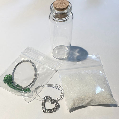 Build a Bouquet  - Base Kit (Vase, Sand, Charm and Swarovski Greenery)