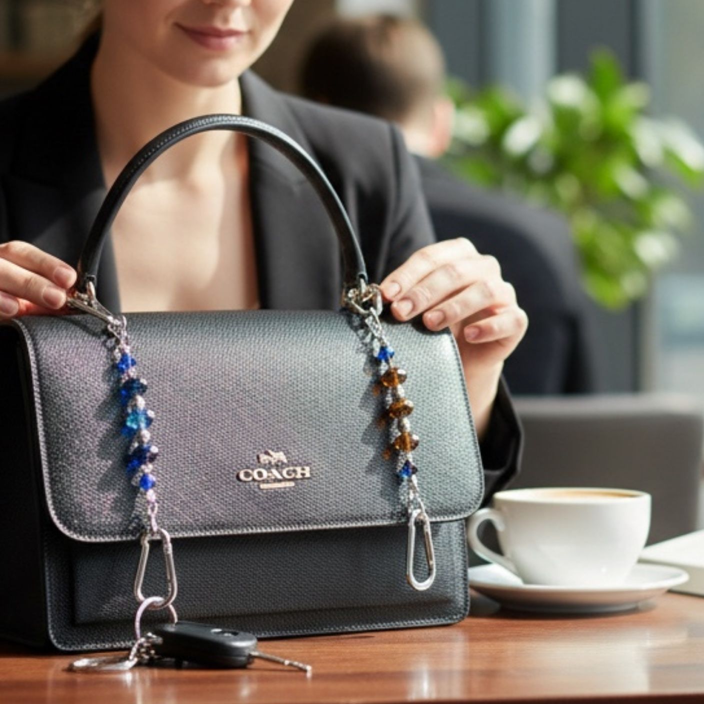 👜✨ Beaded Purse Keychain Tether Kit – Sparkly Grab & Go Magic! ✨👜