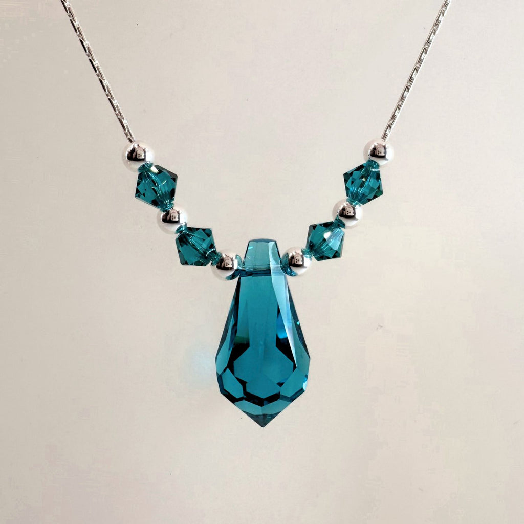Beautiful Blue Zircon Necklace Kit