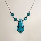 Beautiful Blue Zircon Necklace Kit
