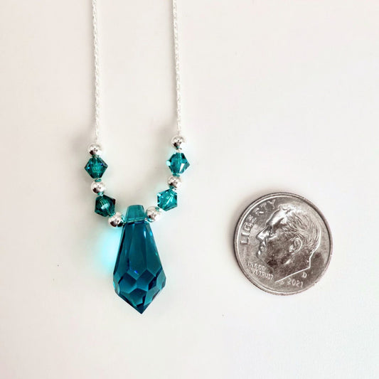 Beautiful Blue Zircon Necklace Kit