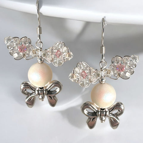 Bow the Bunny Easter Earrings (Ready to Wear)