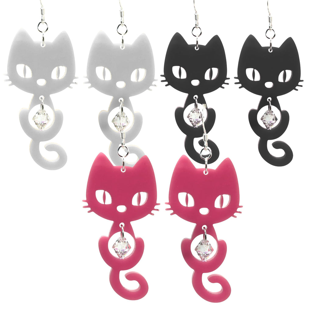 Captured Crystal Cat Halloween Earring Kit - New Summerween Colors