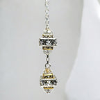 Crystal Cascade Earring Kit - Assembled close up