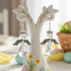 Swarovski Angel Earring with Pewter Wings - Christmas Jewelry Making Kit