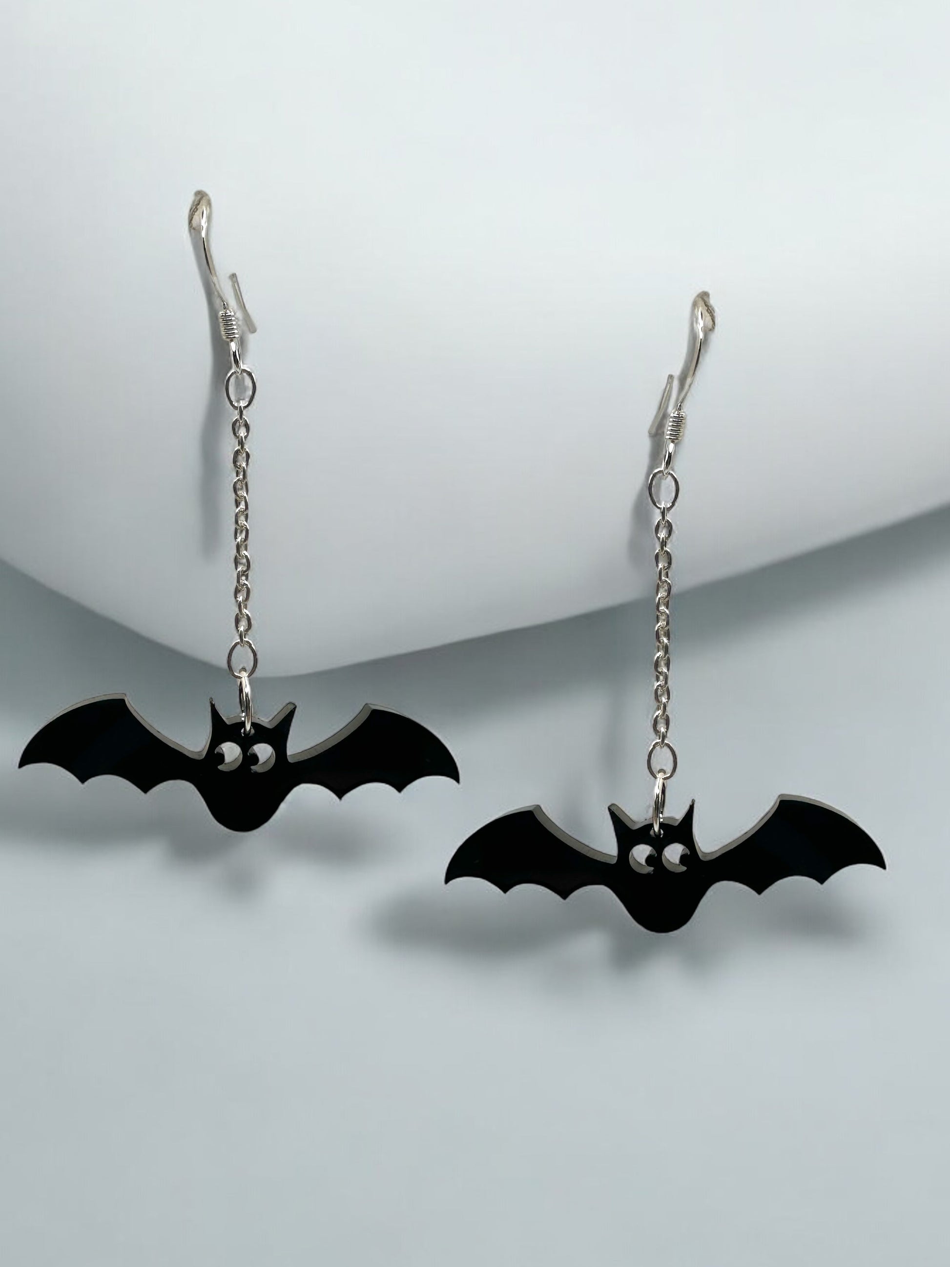 Dangling Bat's Halloween Earrings (Ready to Wear)