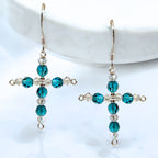 Crystal Cross Birthstone Earring Kit