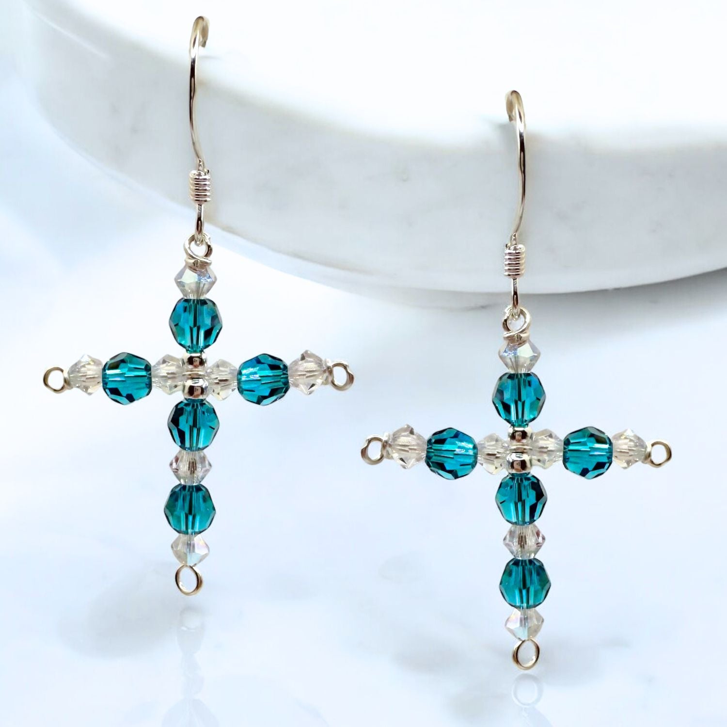 Crystal Cross Birthstone Earring Kit