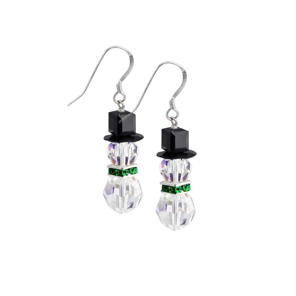 ☃️✨ Emerald Snowman Christmas Earring Kit – Classic Holiday Sparkle! ✨☃️