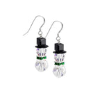 ☃️✨ Emerald Snowman Christmas Earring Kit – Classic Holiday Sparkle! ✨☃️