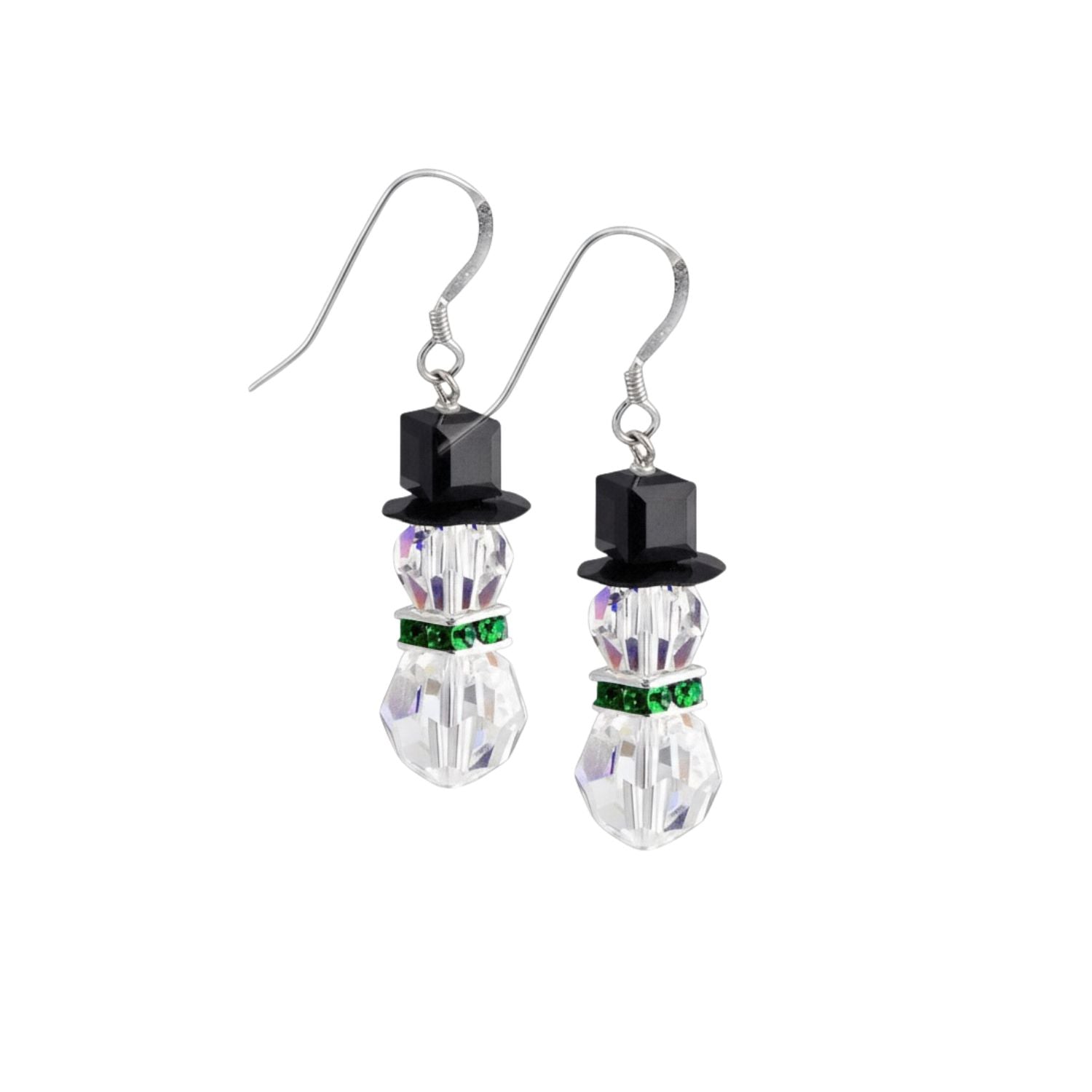 ☃️✨ Emerald Snowman Christmas Earring Kit – Classic Holiday Sparkle! ✨☃️