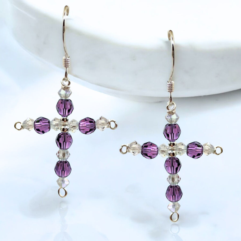 Crystal Cross Birthstone Earring Kit