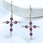 Crystal Cross Birthstone Earring Kit