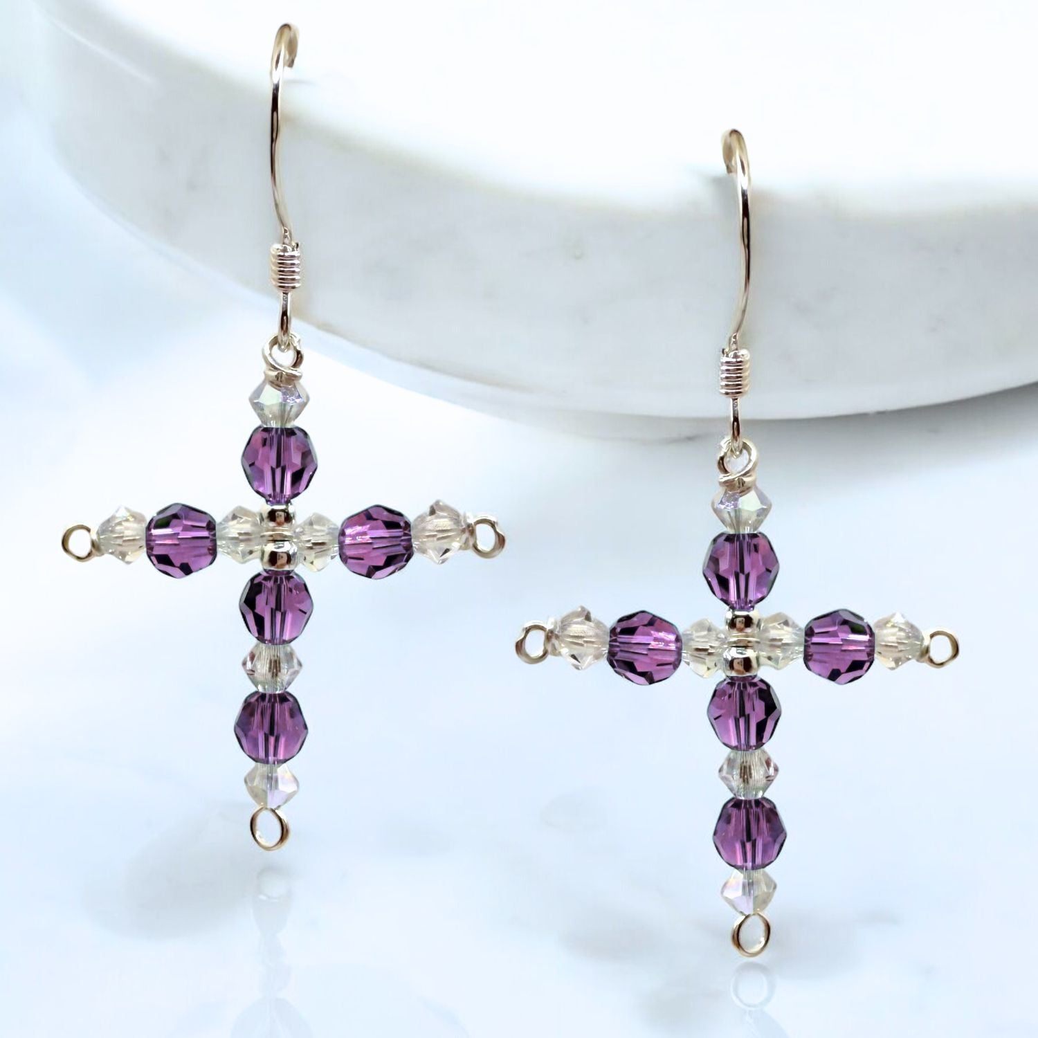 Crystal Cross Birthstone Earring Kit
